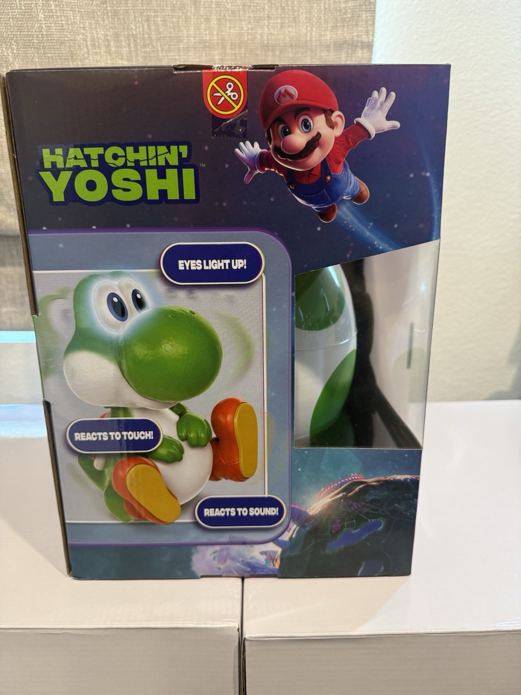 Viral Hatchin' Yoshi The Super Mario Galaxy Movie, Interactive Yoshi Figure New