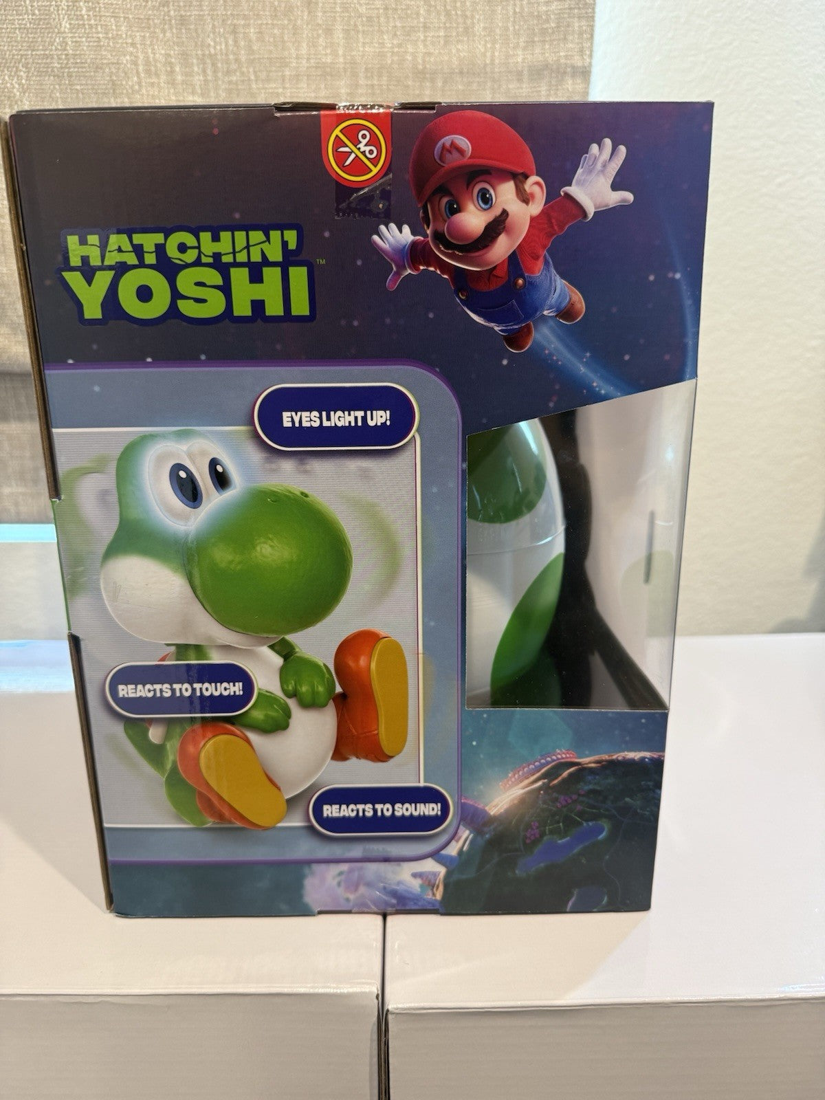 Viral Hatchin' Yoshi The Super Mario Galaxy Movie, Interactive Yoshi Figure New