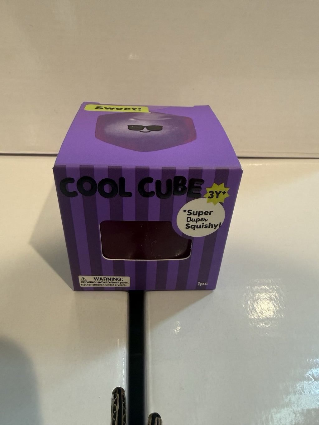 J'adore Cool Cube Squishy Squeeze Purple Stress Reliever