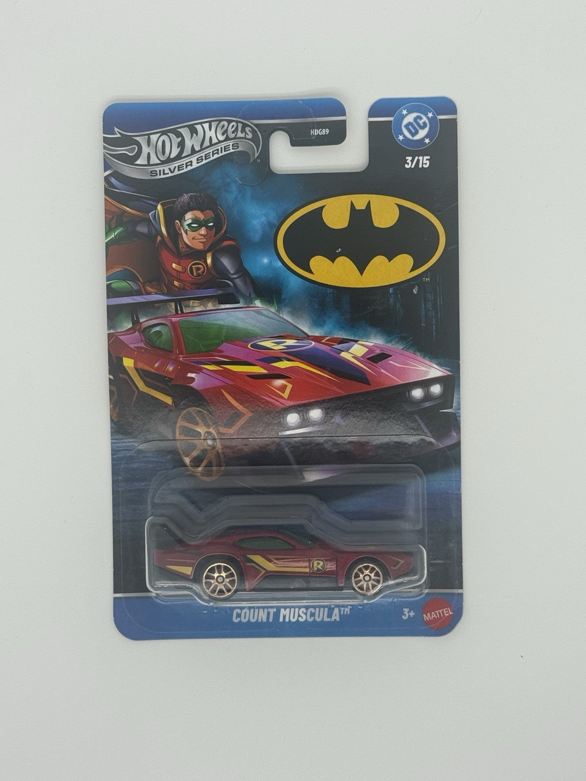 2026 Hot Wheels Batman Silver Series 3/15 COUNT MUSCULA Robin Red Near Mint