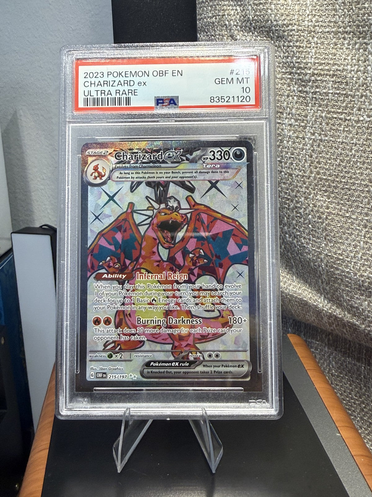 Charizard ex 215/197 SV03: Obsidian Flames Holo