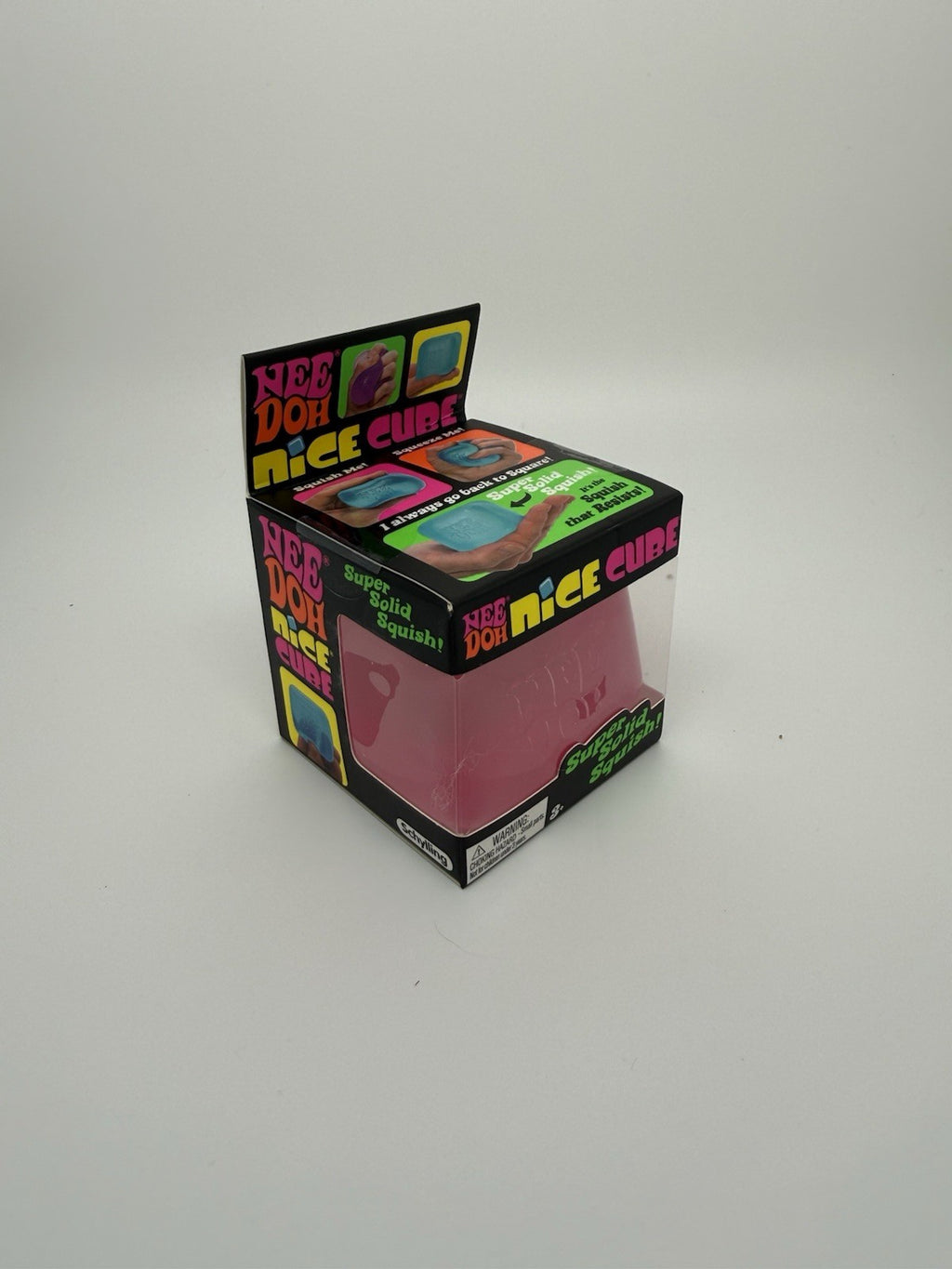 NeeDoh Nice Cube Super Solid Squish AUTHENTIC (Pink)