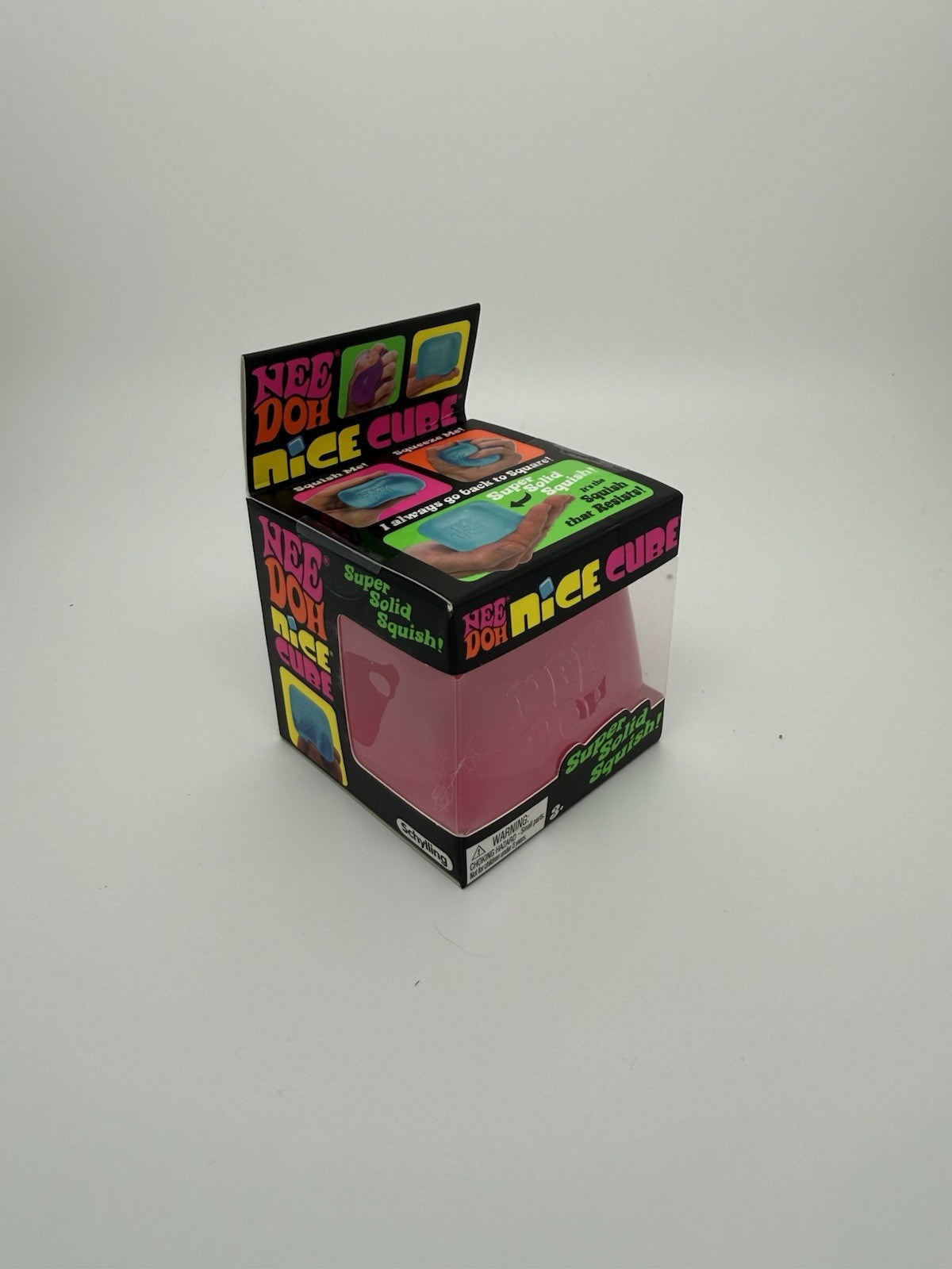 NeeDoh Nice Cube Super Solid Squish AUTHENTIC (Pink)