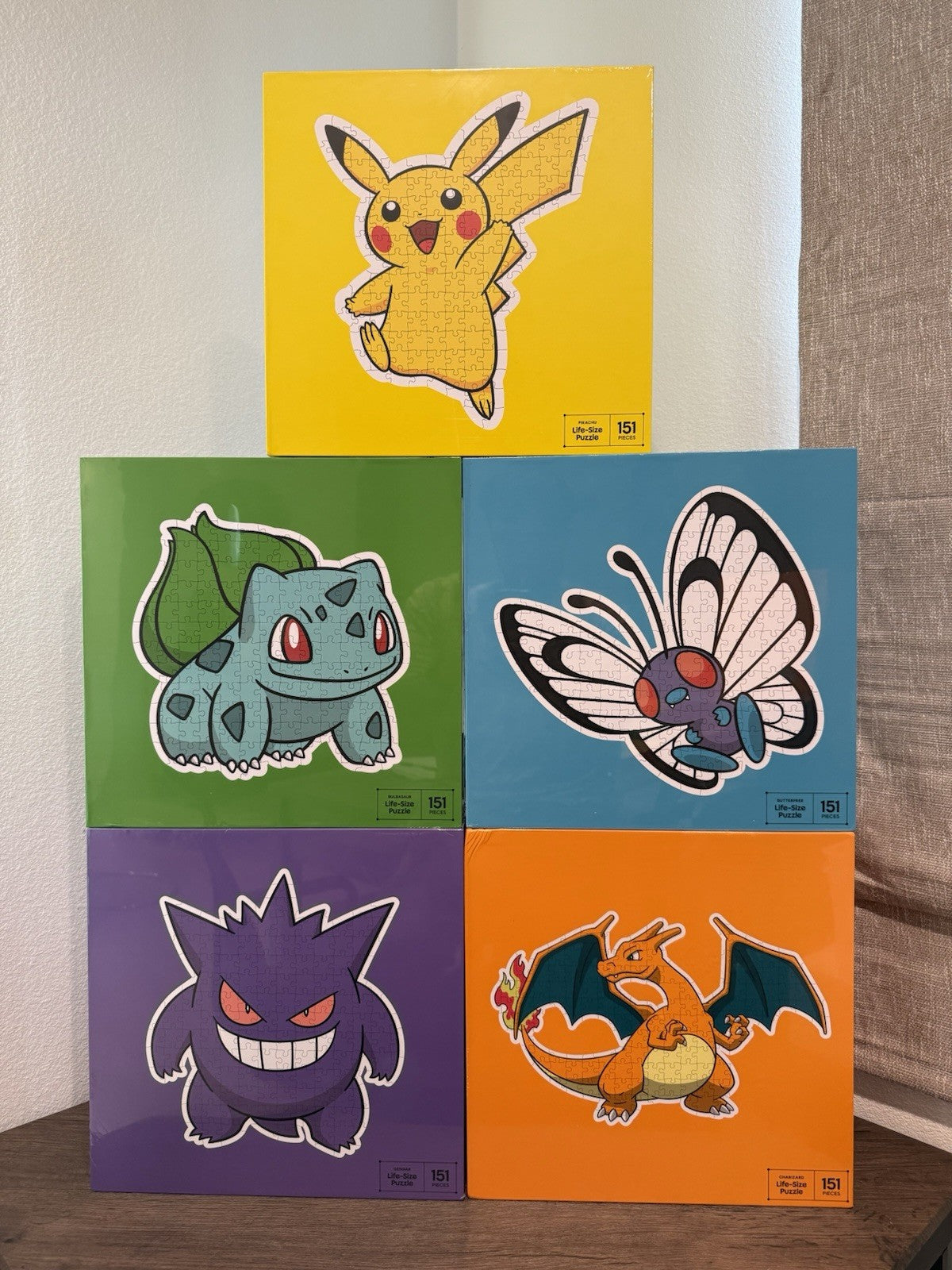 Pokemon x Target LOT OF 5 Life Sized Puzzle Set Sealed NEW IN HAND 151 PCS Each