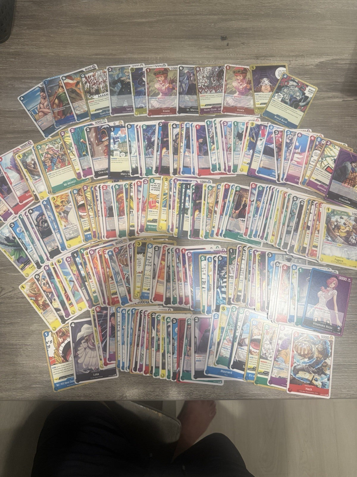 🔥 One Piece Trading Card Game 200 Bulk Lot NEAR MINT 🔥