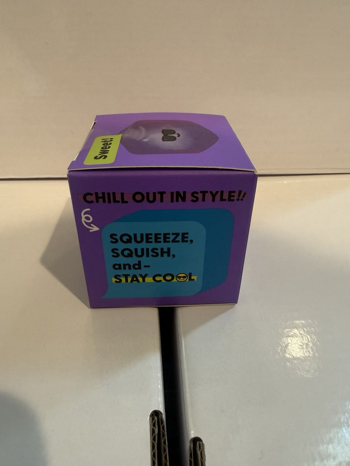 J'adore Cool Cube Squishy Squeeze Purple Stress Reliever