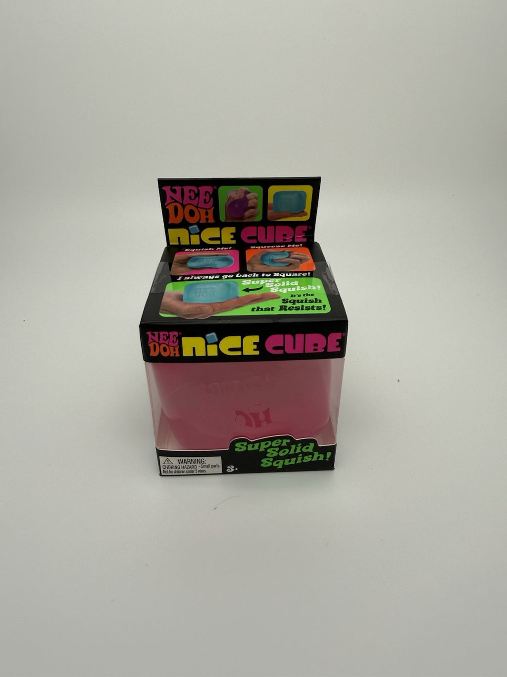 NeeDoh Nice Cube Super Solid Squish AUTHENTIC (Pink)