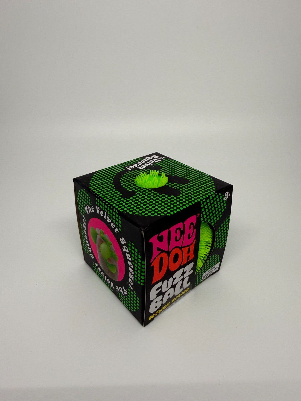 NeeDoh Fuzz Ball Flower Power Purple Sensory Squeeze Toy AUTHENTIC