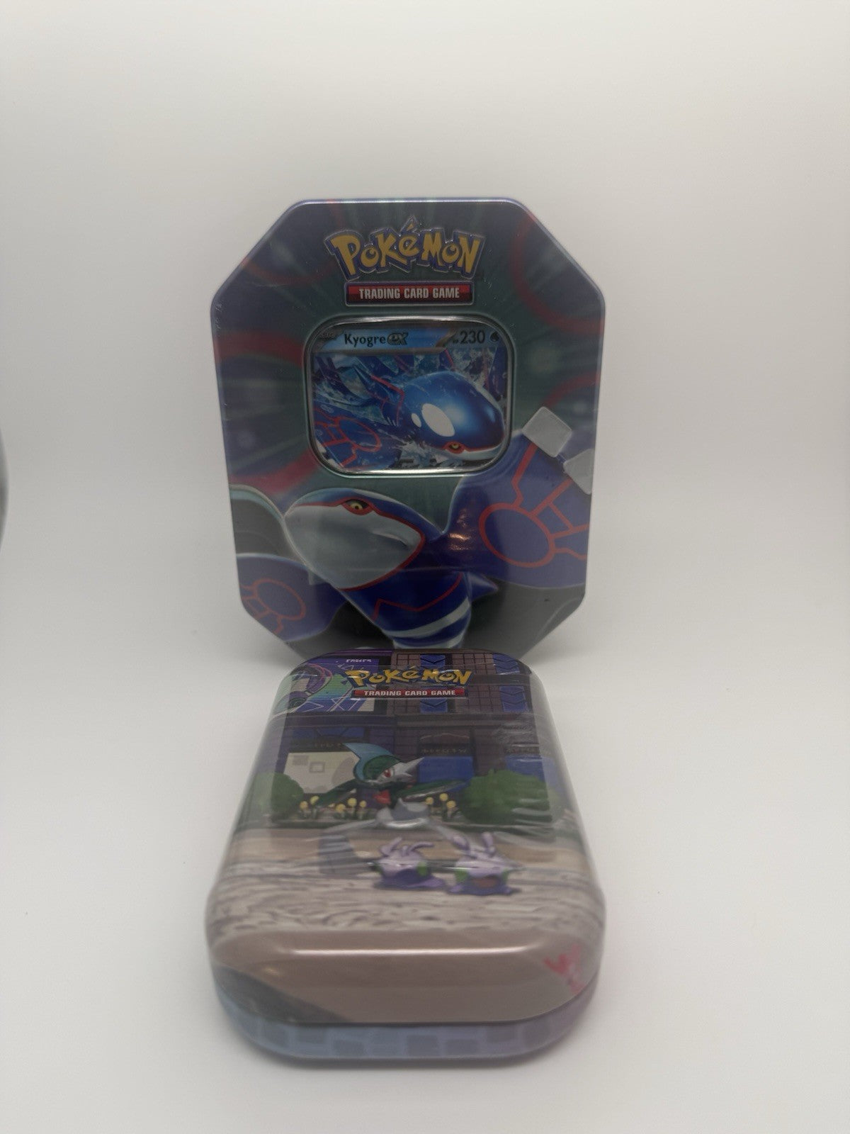 Pokemon Lot Of 2 |Azure Legends Tin Kyogre ex & Gallade Mini Tin Factory Sealed
