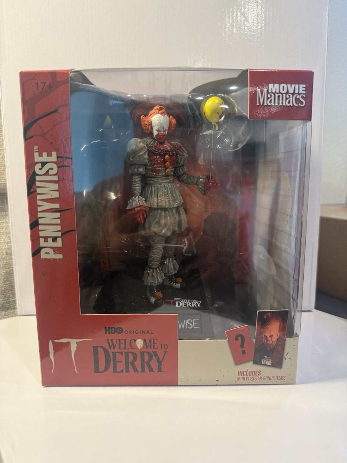 🔥 🤡 PENNYWISE Welcome To Ferry MOVIE MANIACS MCFARLANE
