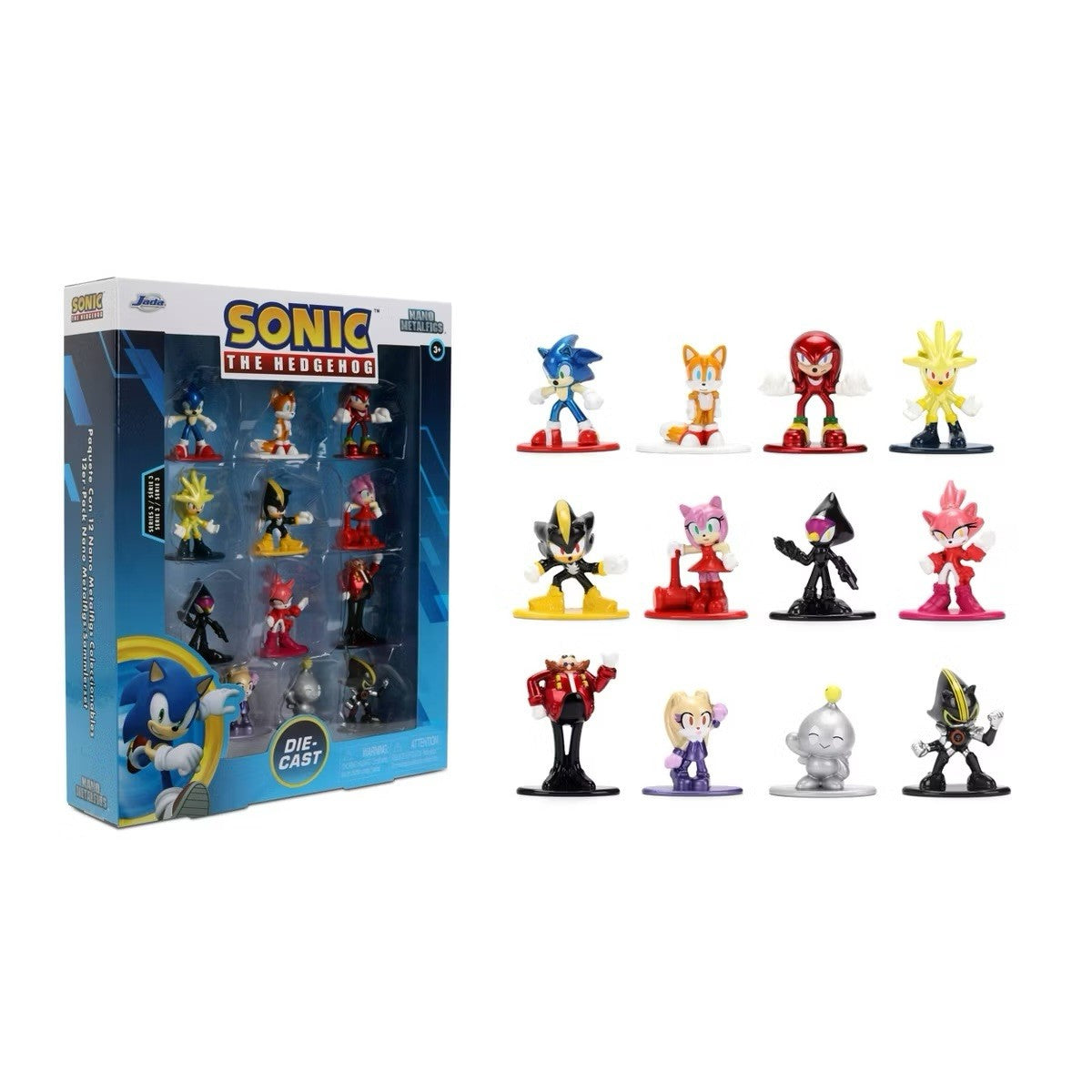 SONIC THE HEDGEHOG NANO METALFIGS BY JADA