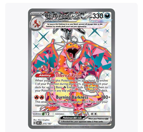 Charizard ex 215/197 SV03: Obsidian Flames Holo